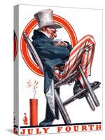 "Sleeping Uncle Sam,"July 5, 1924-Joseph Christian Leyendecker-Stretched Canvas