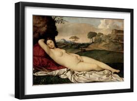 Sleeping Venus, 1508-1510-Giorgione-Framed Giclee Print