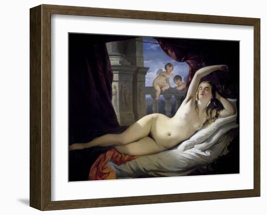 Sleeping Venus, 19th Century-Antonio Puccinelli-Framed Giclee Print