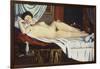 Sleeping Venus, (Naked Woman on a Bed) Woman-Pietro Marussig-Framed Art Print