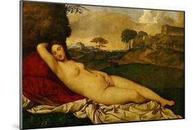 Sleeping Venus-Giorgione-Mounted Giclee Print