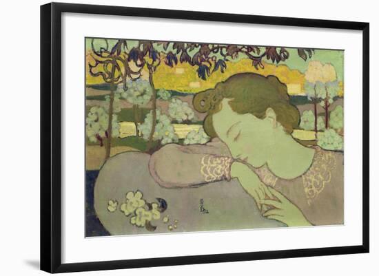 Sleeping Woman, 1892-Maurice Denis-Framed Giclee Print