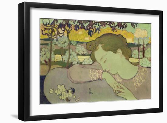 Sleeping Woman, 1892-Maurice Denis-Framed Giclee Print