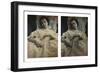 Sleeping Woman in White Dress, c.1851-55. Stereoscopic Daguerreotype-Alex Gouin-Framed Premium Giclee Print