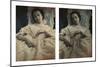 Sleeping Woman in White Dress, c.1851-55. Stereoscopic Daguerreotype-Alex Gouin-Mounted Premium Giclee Print