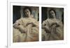 Sleeping Woman in White Dress, c.1851-55. Stereoscopic Daguerreotype-Alex Gouin-Framed Giclee Print