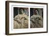 Sleeping Woman in White Dress, c.1851-55. Stereoscopic Daguerreotype-Alex Gouin-Framed Giclee Print