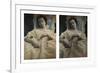 Sleeping Woman in White Dress, c.1851-55. Stereoscopic Daguerreotype-Alex Gouin-Framed Giclee Print