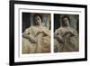 Sleeping Woman in White Dress, c.1851-55. Stereoscopic Daguerreotype-Alex Gouin-Framed Giclee Print