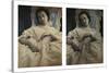 Sleeping Woman in White Dress, c.1851-55. Stereoscopic Daguerreotype-Alex Gouin-Stretched Canvas