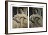 Sleeping Woman in White Dress, c.1851-55. Stereoscopic Daguerreotype-Alex Gouin-Framed Giclee Print