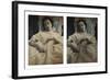 Sleeping Woman in White Dress, c.1851-55. Stereoscopic Daguerreotype-Alex Gouin-Framed Giclee Print