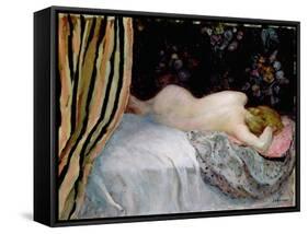 Sleeping Woman-Henri Lebasque-Framed Stretched Canvas