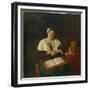 Sleeping Woman-Gabriel Metsu-Framed Giclee Print