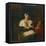 Sleeping Woman-Gabriel Metsu-Framed Stretched Canvas