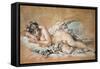 Sleeping Young Woman, 1758-François Boucher-Framed Stretched Canvas