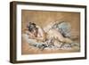 Sleeping Young Woman, 1758-François Boucher-Framed Giclee Print