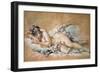 Sleeping Young Woman, 1758-François Boucher-Framed Giclee Print