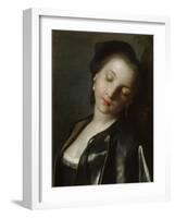 Sleeping Young Woman, Mid 18th Century-Pietro Rotari-Framed Giclee Print