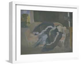 Sleeping Young Woman-Konstantin Andreyevich Somov-Framed Giclee Print