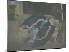 Sleeping Young Woman-Konstantin Andreyevich Somov-Mounted Giclee Print