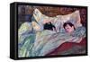 Sleeping-Henri de Toulouse-Lautrec-Framed Stretched Canvas