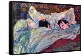 Sleeping-Henri de Toulouse-Lautrec-Framed Stretched Canvas