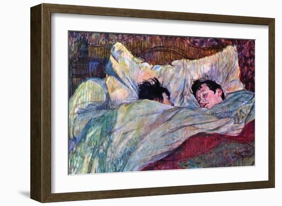 Sleeping-Henri de Toulouse-Lautrec-Framed Art Print