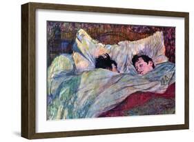 Sleeping-Henri de Toulouse-Lautrec-Framed Art Print