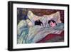 Sleeping-Henri de Toulouse-Lautrec-Framed Art Print