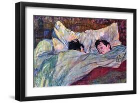 Sleeping-Henri de Toulouse-Lautrec-Framed Art Print