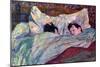 Sleeping-Henri de Toulouse-Lautrec-Mounted Art Print