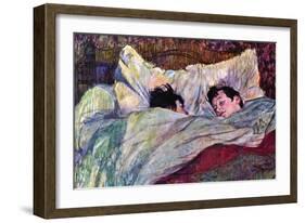 Sleeping-Henri de Toulouse-Lautrec-Framed Premium Giclee Print