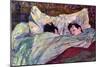 Sleeping-Henri de Toulouse-Lautrec-Mounted Premium Giclee Print
