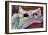 Sleeping-Henri de Toulouse-Lautrec-Framed Art Print