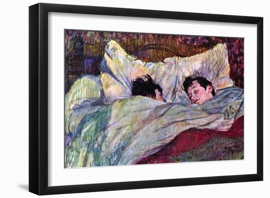 Sleeping-Henri de Toulouse-Lautrec-Framed Art Print