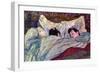 Sleeping-Henri de Toulouse-Lautrec-Framed Art Print