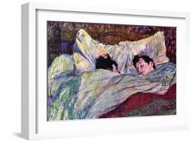 Sleeping-Henri de Toulouse-Lautrec-Framed Art Print