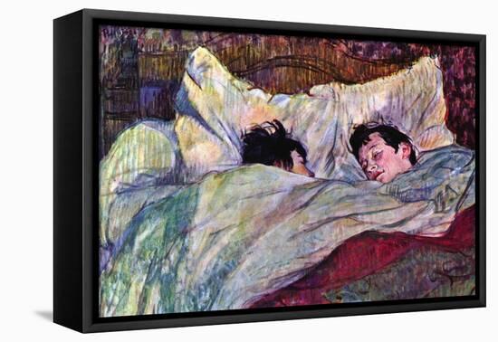 Sleeping-Henri de Toulouse-Lautrec-Framed Stretched Canvas