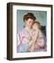 Sleepy Baby-Mary Cassatt-Framed Giclee Print