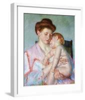 Sleepy Baby-Mary Cassatt-Framed Giclee Print