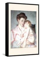 Sleepy Baby-Mary Cassatt-Framed Stretched Canvas