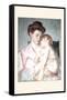 Sleepy Baby-Mary Cassatt-Framed Stretched Canvas