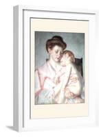 Sleepy Baby-Mary Cassatt-Framed Art Print