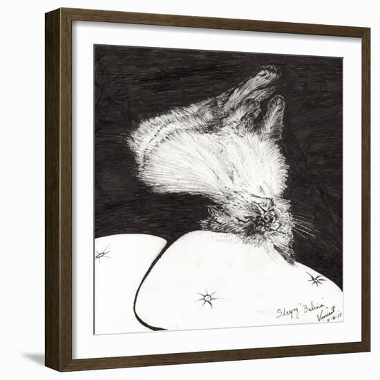 Sleepy Belina, 2015-Vincent Alexander Booth-Framed Giclee Print