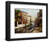 Sleepy Canal-Peter Bell-Framed Art Print