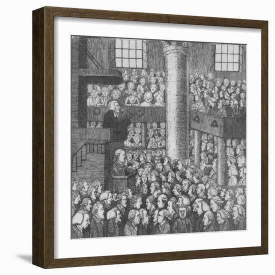 Sleepy Congregation, 1785-John Kay-Framed Giclee Print