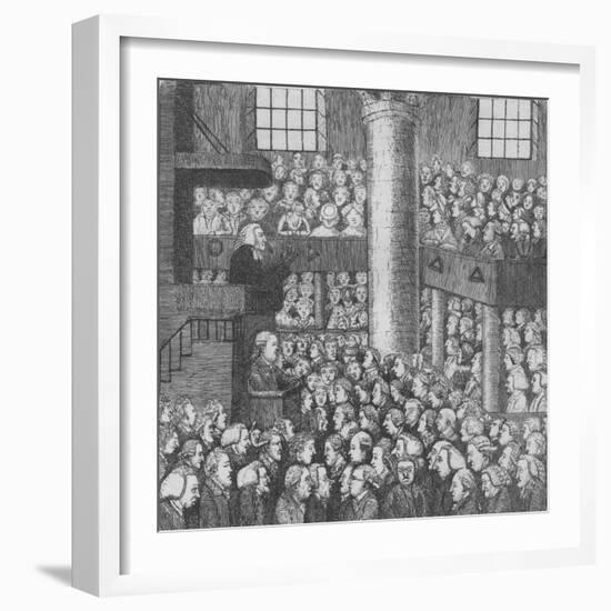 Sleepy Congregation, 1785-John Kay-Framed Giclee Print