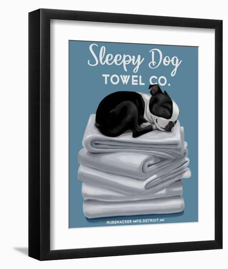 Sleepy Dog-Brian Rubenacker-Framed Art Print