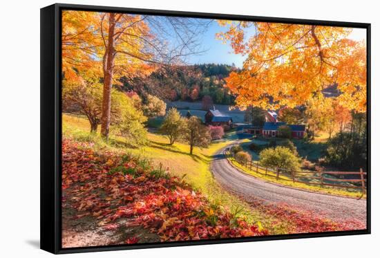 Sleepy Hollow Ranch, Vermont-Bruce Getty-Framed Stretched Canvas